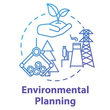 Environmental planning concept icon. Responsible business. Building construction Ilustración de archivo