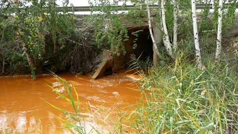 Environmental pollution because of the working plant. Stock Footage 139980725
