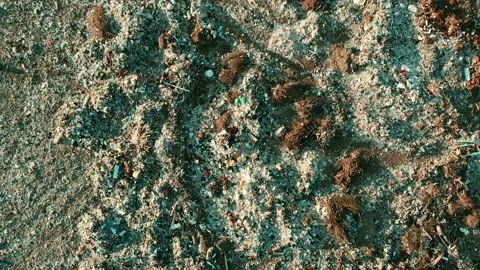 Environmental pollution. Ecological problem. In the vicinity of the food and Stock Footage 107853325