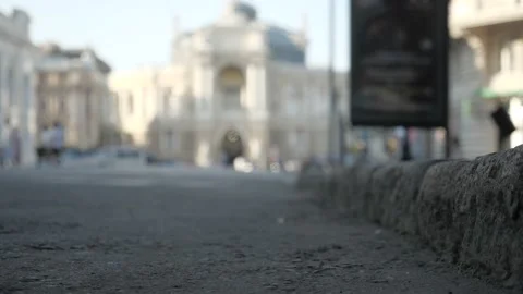 Environmental pollution. harm to the planet and ecology. busy beautiful street Stock Footage 163968546