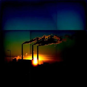 Environmental pollution Stock Illustration