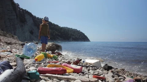 Environmental pollution problem, volunteering and recycling concept. Stock Footage 111823732