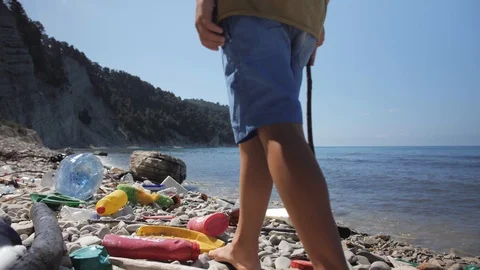 Environmental pollution problem, volunteering and recycling concept. Stock Footage 111824858