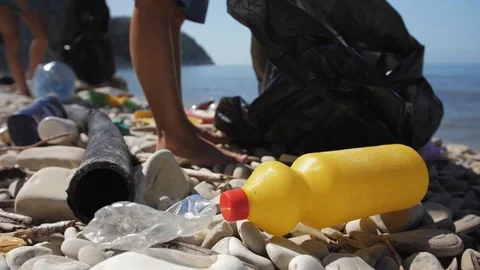 Environmental pollution problem, volunteering and recycling concept. Stock Footage 111831553