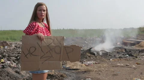 Environmental pollution, waste disposal Stock Footage 66860361