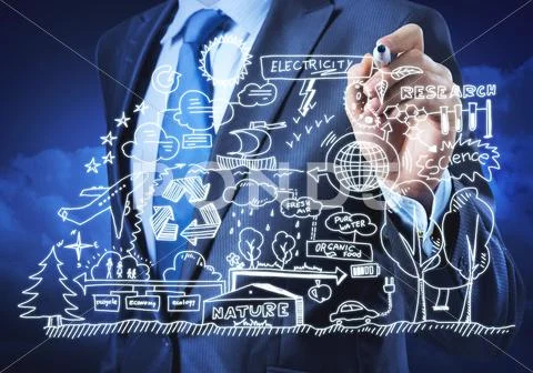 Environmental problems concept Stock Photos