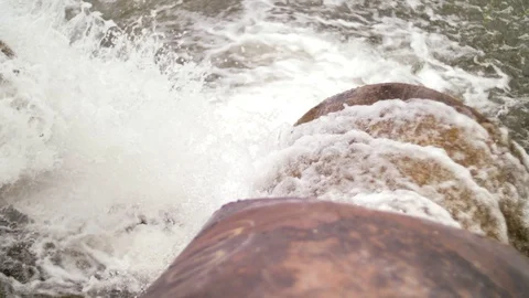 Environmental problems of water pollution. Stock Footage 129290123