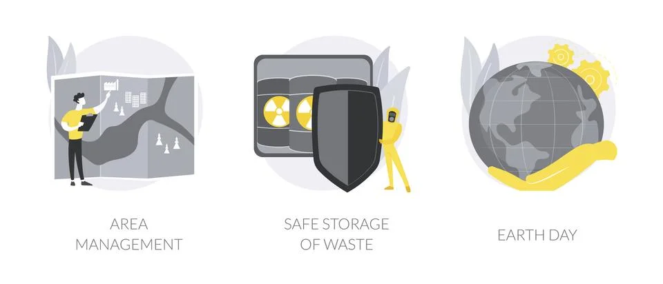 Environmental protection abstract concept vector illustrations. 스톡 일러스트