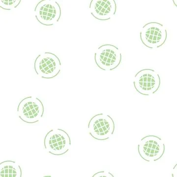 Environmental protection glyph seamless pattern Stock Illustration