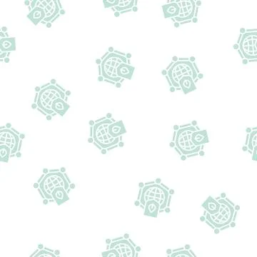 Environmental protection glyph seamless pattern イラスト素材