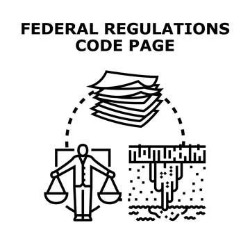 Environmental regulations code protecting natural resources illustration イラスト素材