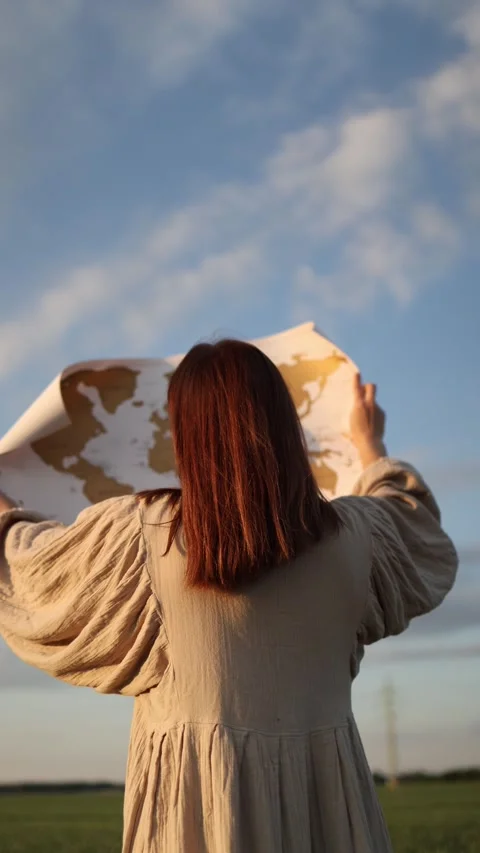 Environmental responsibility and world map Stock-Footage 337941397