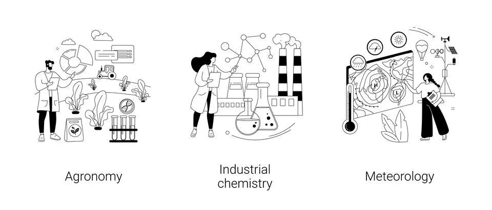 Environmental science abstract concept vector illustrations. Stock Illustration