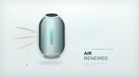 Environmental solutions air renewed cleaner air for healthier Stock Footage 344888033