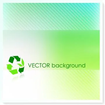 Environmental Symbol on Vector Background Stock Illustration