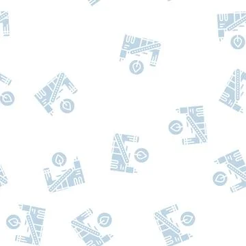 Environmental technologies glyph seamless pattern Stock Illustration