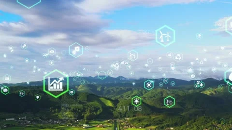 Environmental technology concept. Sustainable development goals. SDGs. Stock Footage 137694007