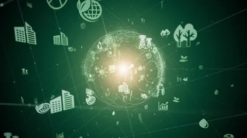 Environmental technology concept. Sustainable development goals. SDGs. Stock Footage 138336821