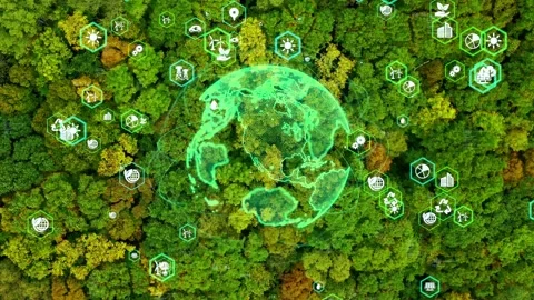 Environmental technology concept. Sustainable development goals. SDGs. Stock Footage 141772627