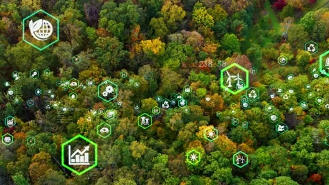 Environmental technology concept. Sustainable development goals. SDGs. Stock Footage 143949038