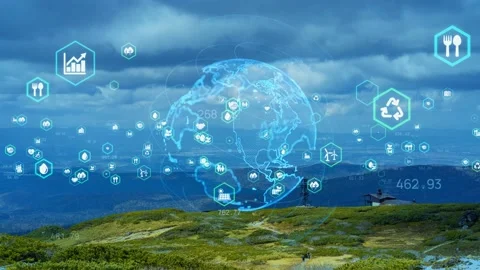 Environmental technology concept. Sustainable development goals. SDGs. Stock Footage 144901584