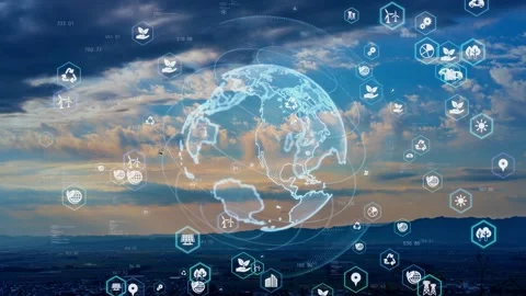 Environmental technology concept. Sustainable development goals. SDGs. Stock Footage 149802523