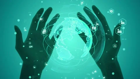 Environmental technology concept. Sustainable development goals. SDGs. Stock Footage 150239461