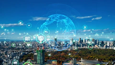 Environmental technology concept. Sustainable development goals. SDGs. Stock Footage 154666900