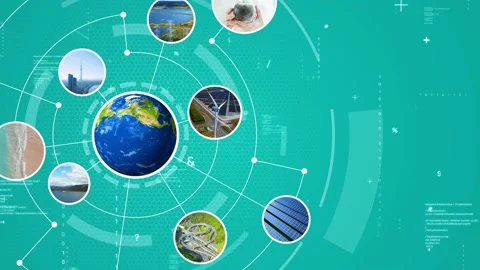 Environmental technology concept. Sustainable development goals. SDGs. Stock Footage 155731491