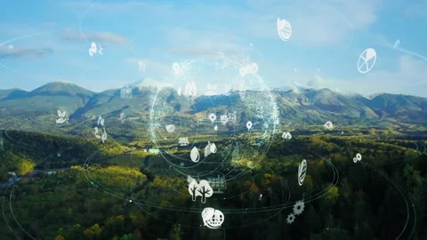 Environmental technology concept. Sustainable development goals. SDGs. Natural p Stock Footage 162297686