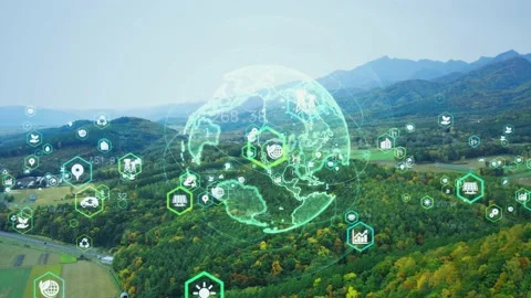 Environmental technology concept. Sustainable development goals. SDGs. Natural p Stock Footage 162297810