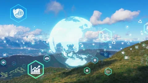Environmental technology concept. Sustainable development goals. SDGs. Stock Footage 164012480