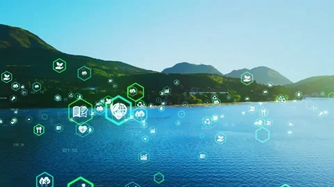 Environmental technology concept. Sustainable development goals. SDGs. Video stock 165478345