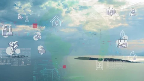 Environmental technology concept. Sustainable development goals. SDGs. Video stock 220668399