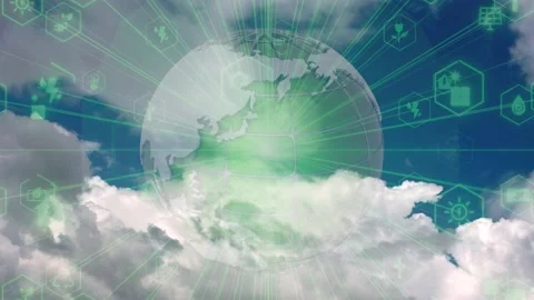 Environmental technology concept. Sustainable development goals. SDGs. Video stock 220668419