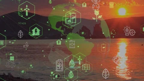 Environmental technology concept. Sustainable development goals. SDGs. Stock Footage 233169639