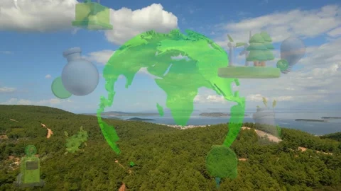 Environmental technology concept. Sustainable development goals. SDGs. Stock Footage 310800991