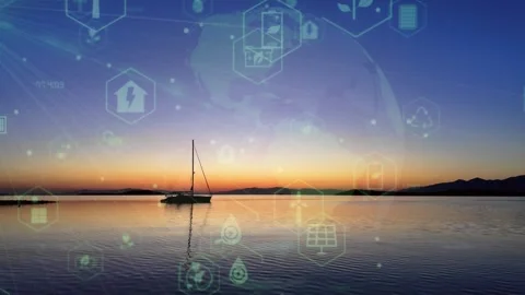 Environmental technology concept. Sustainable development goals. SDGs. Stock Footage 338032496