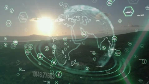 Environmental technology concept. Sustainable development goals. SDGs. Stock Footage 338032571