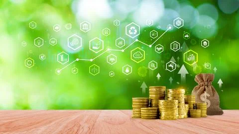 Environmental technology concept, Sustainable development goals, SDGs, Gree.. Stock Illustration