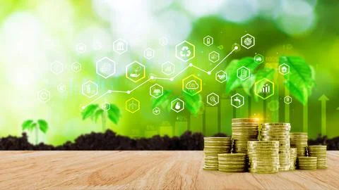 Environmental technology concept, Sustainable development goals, SDGs, Gree.. Stock Illustration