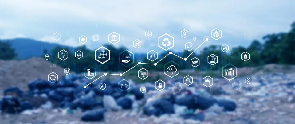 Environmental technology concept, Sustainable development goals, SDGs, Gree.. Illustrazione stock