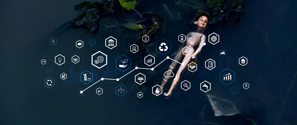 Environmental technology concept, Sustainable development goals, SDGs, Gree.. Stock Illustration