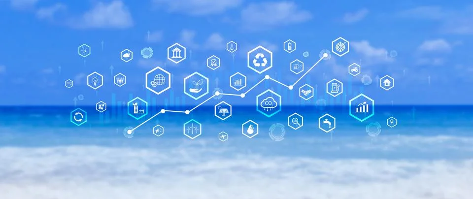 Environmental technology concept, Sustainable development goals, SDGs, Gree.. Stock Illustration