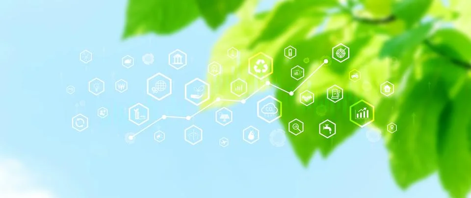 Environmental technology concept, Sustainable development goals, SDGs, Gree.. Stock Illustration