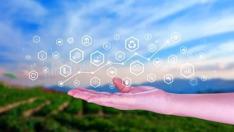 Environmental technology concept, Sustainable development goals, SDGs, Gree.. Illustrazione stock