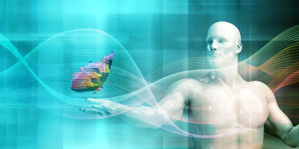 Environmental Technology Integration Human Interface Smart System 스톡 일러스트