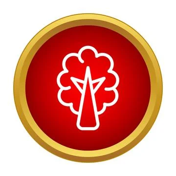Environmental tree icon representing nature and conservation Stock Illustration