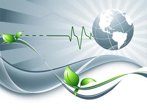 Environmental vector background Stock Illustration