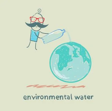 Environmental water Stock Illustration